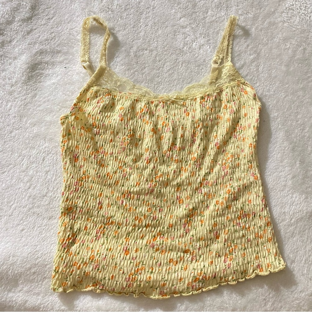 Lace Floral Cami Tank